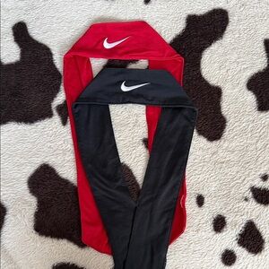 Nike Red and Black Sports Headbands
